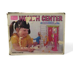 SEARS 1970s Health Center for Fashion Dolls in Original Box Vintage Playset